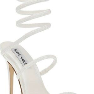 Steve Madden Exotica White Heels
